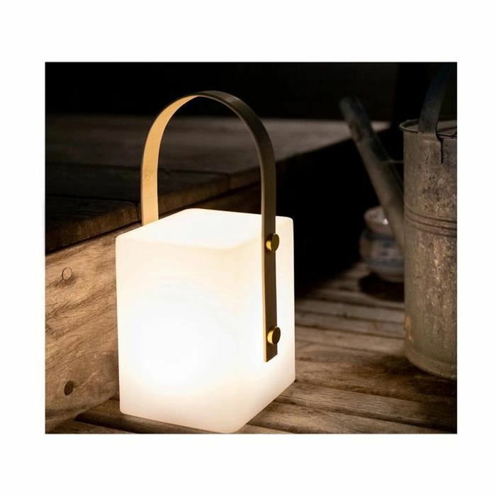 Lumisky TIKY Lanterne sans fil avec poignée en bambou, LED blanc chaud/multicolore dimmable, 27 cm Lumisky TIKY Lanterne sans fil avec poignée en bambou, LED blanc chaud/multicolore dimmable, 27 cm