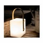 Lumisky TIKY Lanterne sans fil avec poignée en bambou, LED blanc chaud/multicolore dimmable, 27 cm