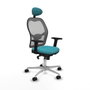 Piqueras y Crespo Chaise de Bureau avec Appui-tête Jorquera 2D086N1 Turquoise