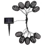 Smart Garden Guirlande Solaire 4.7 m 10 Lampions Effet Flamme CoolFlame Noire - Décorative pour Jardin et Terrasse