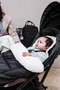 Tineo Chancelière Bébé Noire 6-18 Mois - Chaude Sherpa Déperlante, Fentes Harnais, Lavable