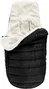 Tineo Chancelière Bébé Noire 6-18 Mois - Chaude Sherpa Déperlante, Fentes Harnais, Lavable