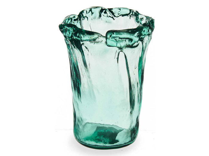 Giftdecor Vase en verre foulard transparent 25 cm | Dimensions 19x25.5x19 cm (Set de 6)