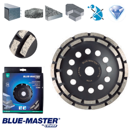 CELESA Disque Diamant de Désbaste Universal 115 mm Blue Master Dd10-115 pour Matériaux Durs