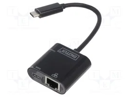 DIGITUS Adaptateur USB-C vers Ethernet Gigabit DN-3027 noir