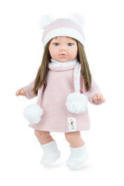 Marina & Pau - Muñeca Alina Soft - Poupée articulée douce en boîte, corps souple 45 cm - Espagnol