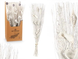 GIFTDECOR Ramillete Blanco Metalico
