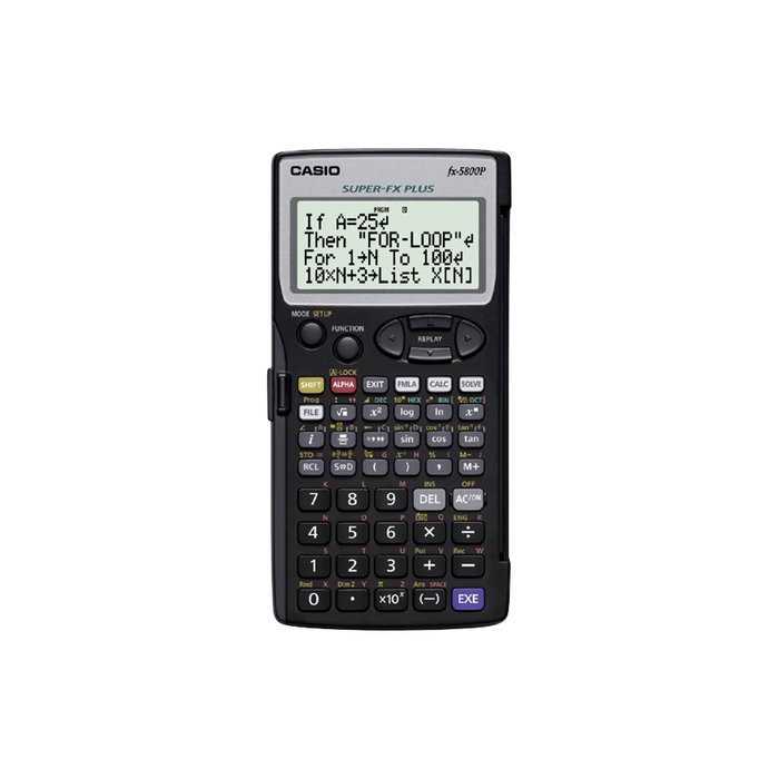 Casio Calculatrice scientifique FX-5800P Noir