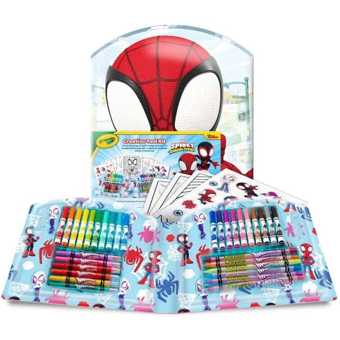 Crayola Kit de coloriage créatif Spider-Man 40 pièces dès 5 ans