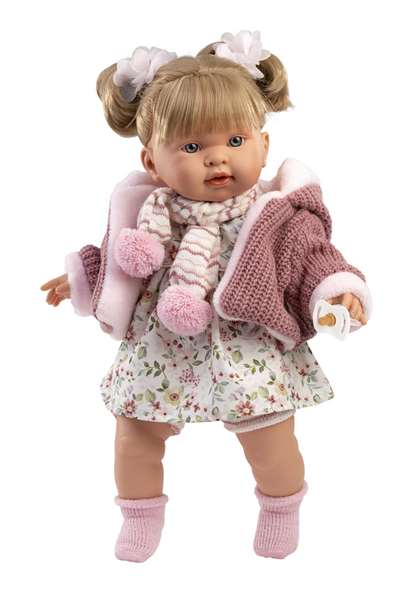Llorens Poupée Alexandra Llorona 42 cm avec corps en tissu et mécanisme sonore