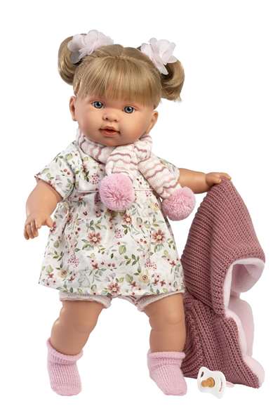 Llorens Poupée Alexandra Llorona 42 cm avec corps en tissu et mécanisme sonore