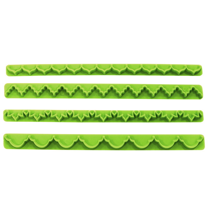 Lily Cook Lot de 4 emporte-pièces assortis pour fondant Lily Cook Lot de 4 emporte-pièces assortis pour fondant