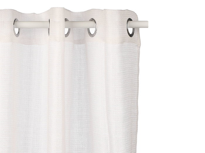 Giftdecor Rideau Blanc Relief 34x5x26cm en Tissu Polyester (Set de 6)