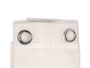 Giftdecor Rideau Blanc Relief 34x5x26cm en Tissu Polyester (Set de 6)