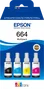 Epson Multipack Cartouches d'encre 664 EcoTank - Noir, Cyan, Magenta, Jaune