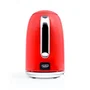 Livoo Bouilloire rétro rouge DOD180R - 2200 W - Capacité 1,7 litres - Socle pivotant 360° - Corps inox - Filtre anticalcaire - Arrêt automatique