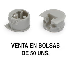 HERRAJES ALK Support de cazoleta Luna finition gris (50 unités)