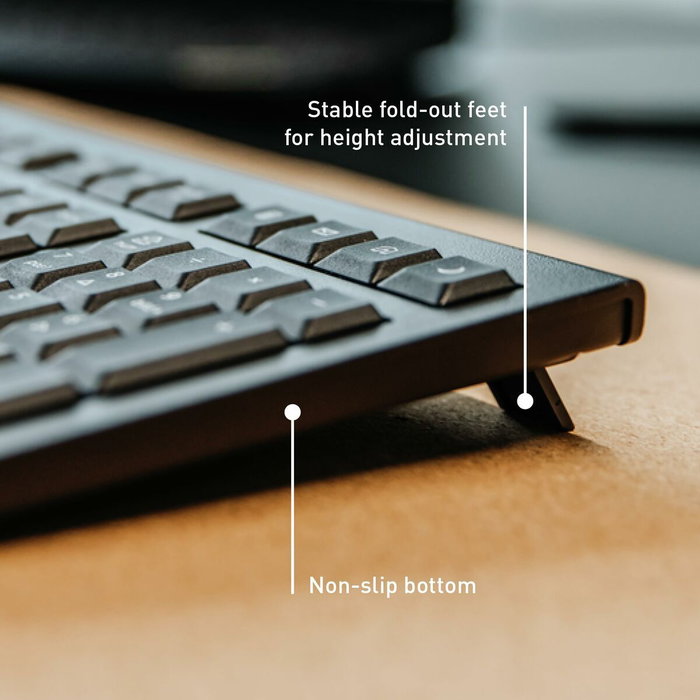 Clavier sans fil Cherry JK-3000ES-2 Noir Espagnol Qwerty Clavier sans fil Cherry JK-3000ES-2 Noir Espagnol Qwerty
