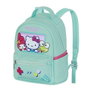 Hello Kitty Sac à dos urbain pour usage quotidien avec compartiments, turquoise, PVC, 25 x 22 x 15 cm