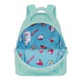 Hello Kitty Sac à dos urbain pour usage quotidien avec compartiments, turquoise, PVC, 25 x 22 x 15 cm