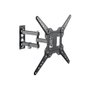 Equip 650413 Support Mural Orientable pour TV 23"-55" VESA 100x100 à 400x400 Double Bras Articulé Noir