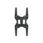 Equip 650413 Support Mural Orientable pour TV 23"-55" VESA 100x100 à 400x400 Double Bras Articulé Noir