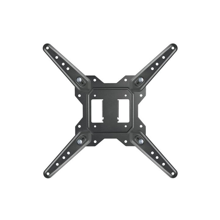 Equip 650413 Support Mural Orientable pour TV 23"-55" VESA 100x100 à 400x400 Double Bras Articulé Noir