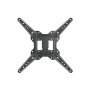 Equip 650413 Support Mural Orientable pour TV 23"-55" VESA 100x100 à 400x400 Double Bras Articulé Noir
