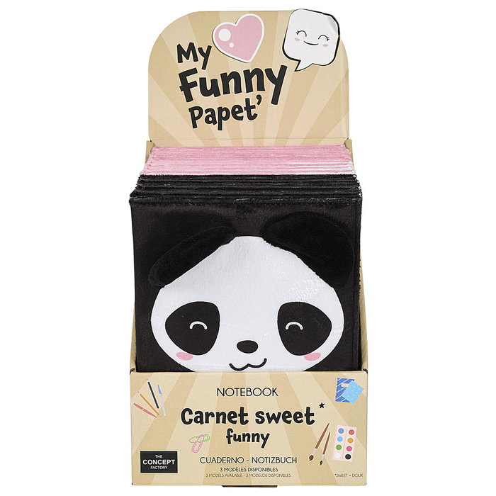 The Concept Factory Libreta Peluche Funny Kawaii MY FUNNY PAPET