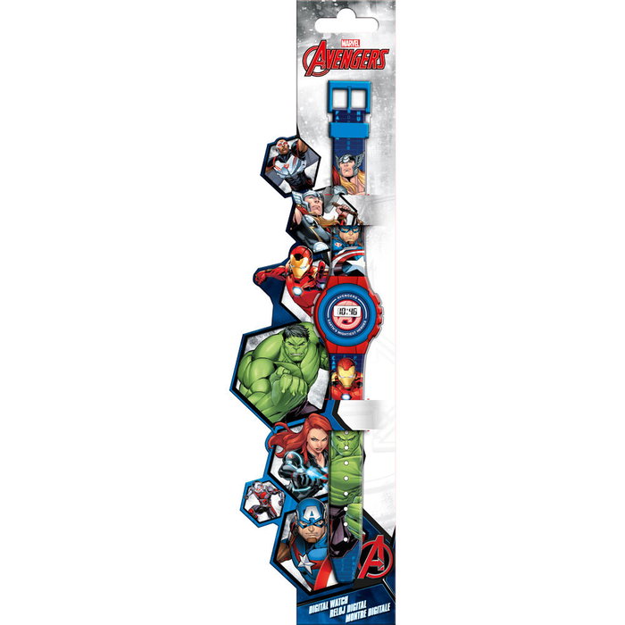 KIDS LICENSING Montre Avengers Marvel Les Vengadores Digital 29x9.5 cm KIDS LICENSING Montre Avengers Marvel Les Vengadores Digital 29x9.5 cm