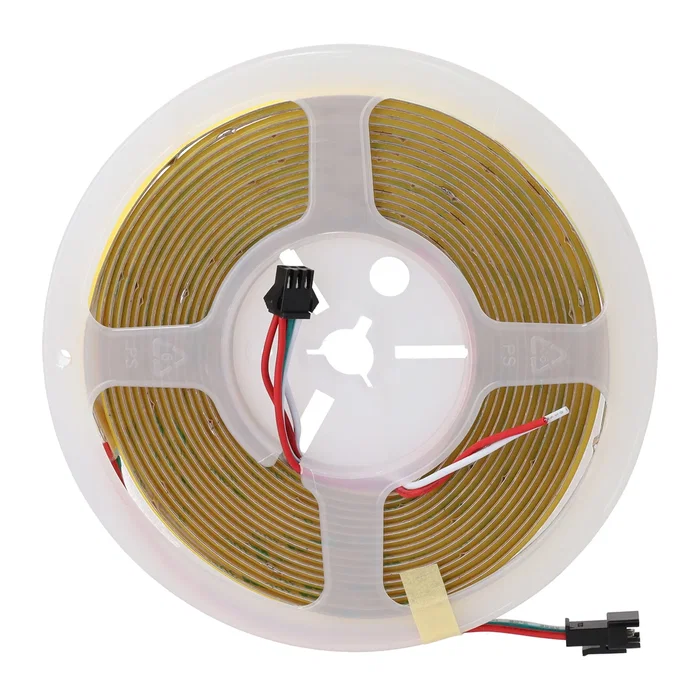 Tira LED COB Digital IC 2811, 12W/m, 24VDC, IP20, 6000K, Rouleau 5m