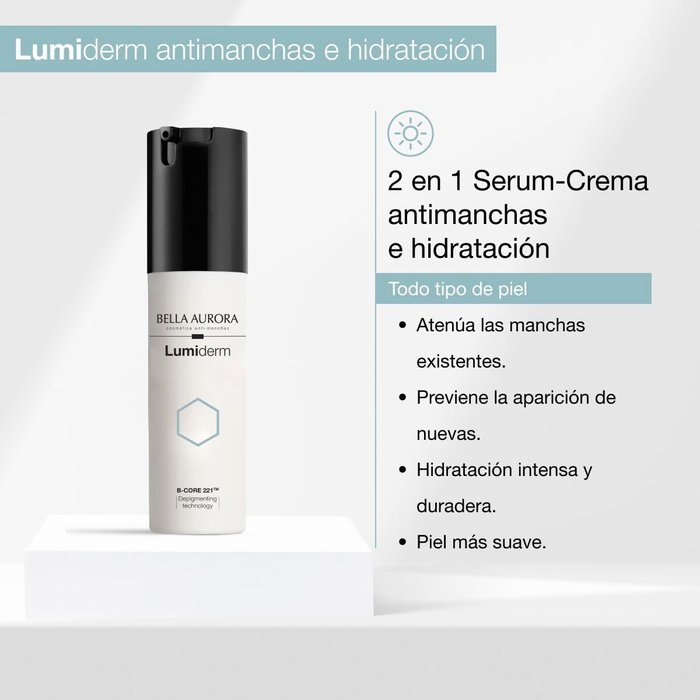 Bella Aurora LUMIDERM Sérum Crème Anti-taches SPF20 30 ml Bella Aurora LUMIDERM Sérum Crème Anti-taches SPF20 30 ml