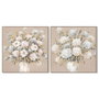 Home ESPRIT Toile Beige Vase Shabby Chic 102 x 4,5 x 102 cm (2 Unités)