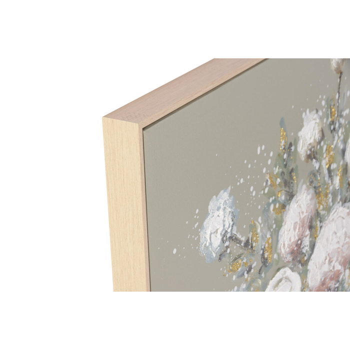 Home ESPRIT Toile Beige Vase Shabby Chic 102 x 4,5 x 102 cm (2 Unités)