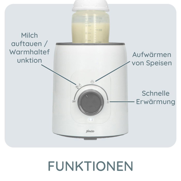 Alecto Baby BW600 Chauffe-biberon, blanc