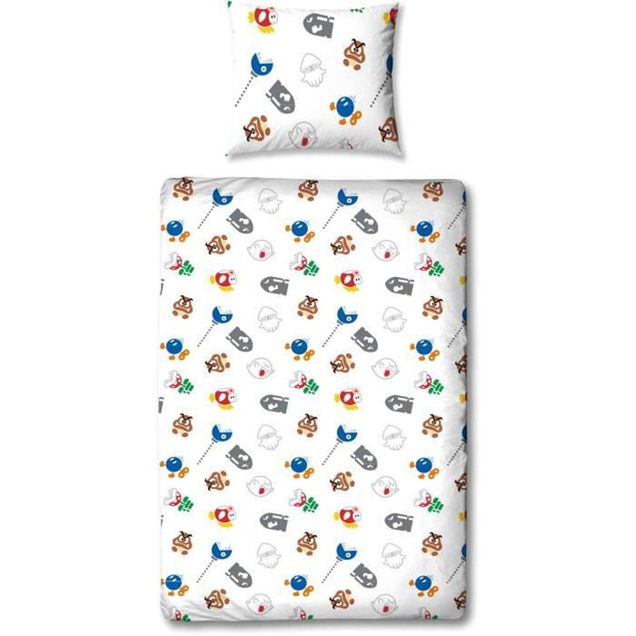 Mario Bros Parure de lit Super Mario et ses amis Multicouleur
