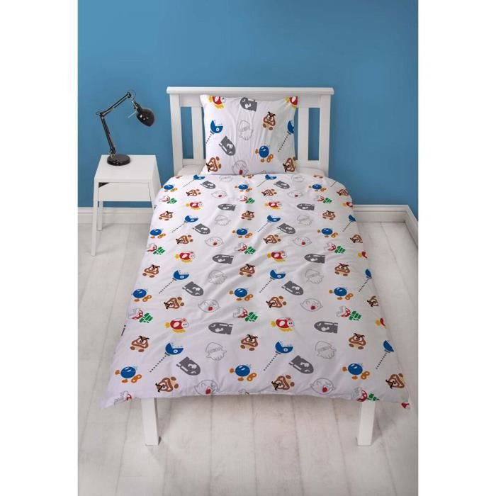 Mario Bros Parure de lit Super Mario et ses amis Multicouleur