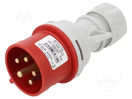 SEZ DK Fiche mâle d'alimentation AC triphasée 32A 400V