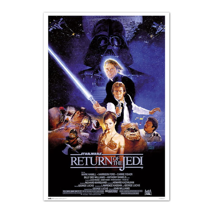 ERIK - Poster Star Wars: Le Retour du Jedi, Affiche 91,5x61 cm, Impression Papier Brillant 150 g ERIK - Poster Star Wars: Le Retour du Jedi, Affiche 91,5x61 cm, Impression Papier Brillant 150 g