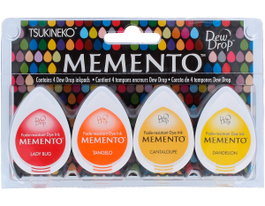 Tsukineko Set de 4 tampons encreurs translucides MEMENTO fogata