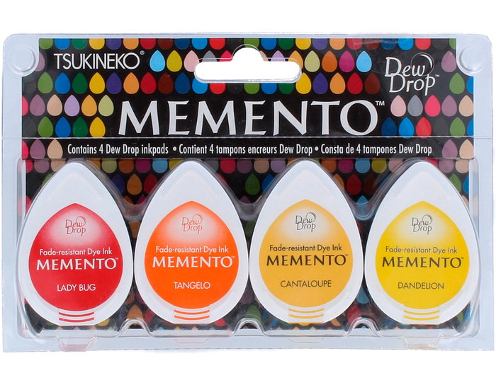 Tsukineko Set de 4 tampons encreurs translucides MEMENTO fogata Tsukineko Set de 4 tampons encreurs translucides MEMENTO fogata
