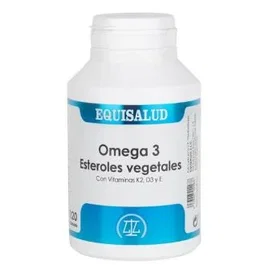 Equisalud Omega 3 Esteroles Vegetales Vit K2, D3, E 120 Capsules - Complément Alimentaire