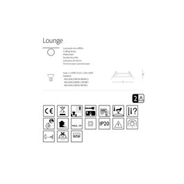 Plafonnier Lounge encastré GU10