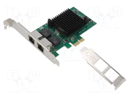 DIGITUS Carte réseau PCIe avec double socle RJ45 1Gbps