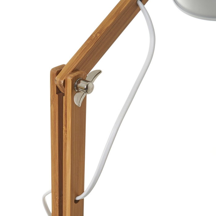 BigBuy Home Lampe de bureau Blanc Naturel