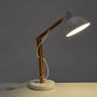 BigBuy Home Lampe de bureau Blanc Naturel