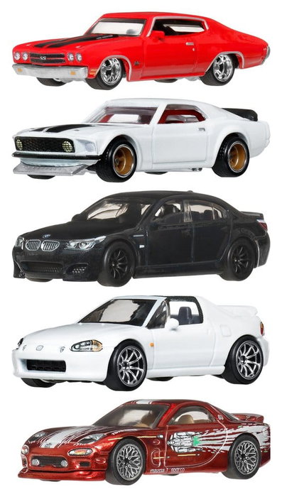 Hot Wheels Voiture Fast & Furious Métal Premium Multicolore 1/64 Hot Wheels Voiture Fast & Furious Métal Premium Multicolore 1/64