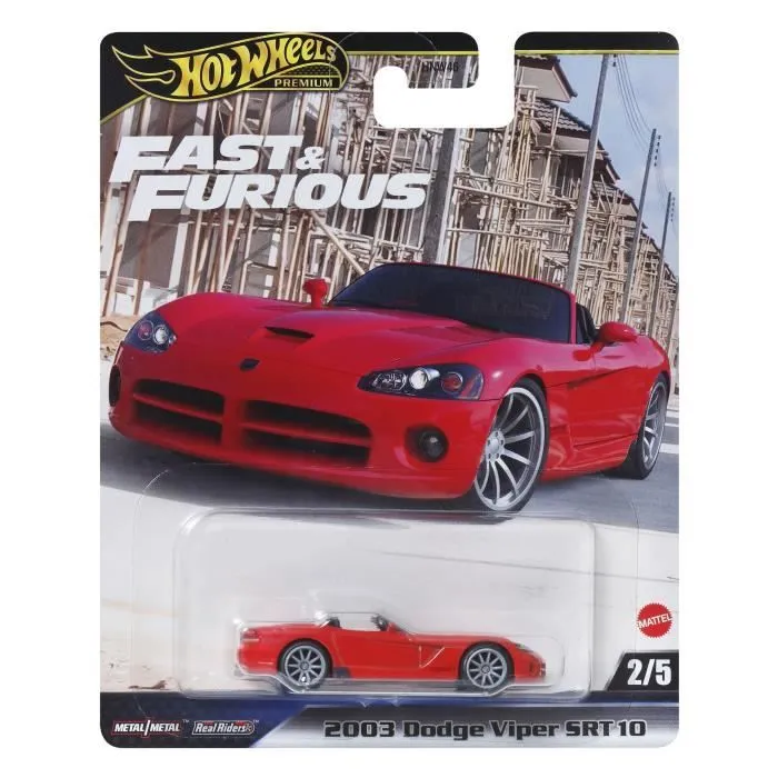Hot Wheels - Voiture Fast & Furious en métal premium, échelle 1/64, multicolore, pour enfants à partir de 3 ans Hot Wheels - Voiture Fast & Furious en métal premium, échelle 1/64, multicolore, pour enfants à partir de 3 ans