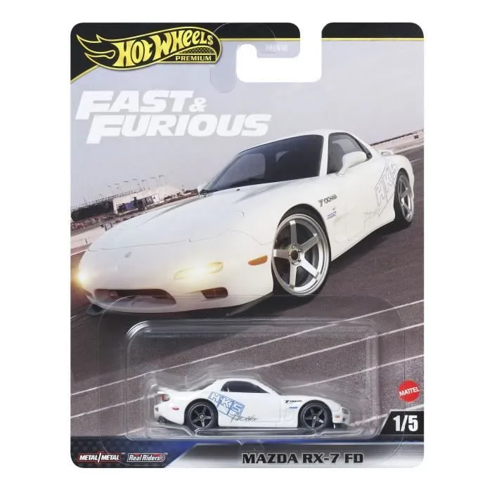 Hot Wheels - Voiture Fast & Furious en métal premium, échelle 1/64, multicolore, pour enfants à partir de 3 ans Hot Wheels - Voiture Fast & Furious en métal premium, échelle 1/64, multicolore, pour enfants à partir de 3 ans