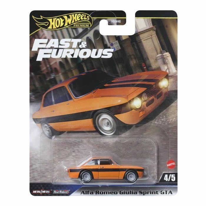 Hot Wheels Voiture Fast & Furious Métal Premium Multicolore 1/64 Hot Wheels Voiture Fast & Furious Métal Premium Multicolore 1/64